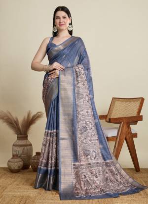 Looking This Party Wear Saree Paired With Blouse.This Saree And Blouse Are Cotton Based Fabric With Wevon Border,Butti Designer With Printed. Buy This Pretty Saree Now.