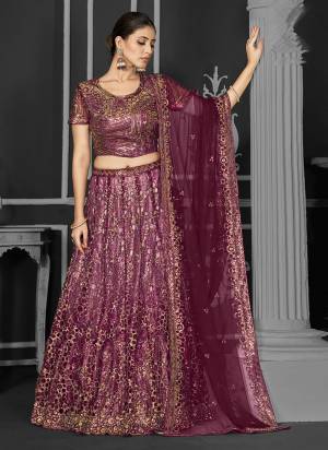A Designer Look,Grab These  Lehenga Choli in Fine Colored.These Lehenga And Blouse Are Net And Dupatta Are Fabricated On Net.Its Beautified With Heavy Designer Embroidery Work.