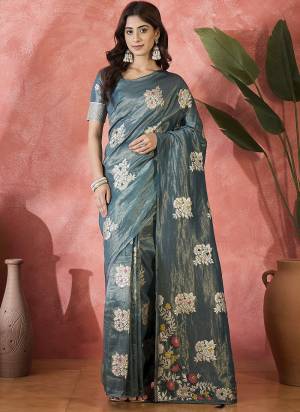 Looking These Party Wear Saree in Fine Colored.These Saree And Blouse Is Shimmer Silk Fabricated.Its Beautified With Wevon Jacquard Designer.