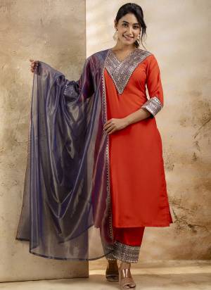 Looking These Beautiful Party Wear Readymade Suits With Dupatta.These Suit is Fabricated On Top And Bottom Are Viscose Rayon And Organza Dupatta .Its Beautified With Designer Embroidery Work.
