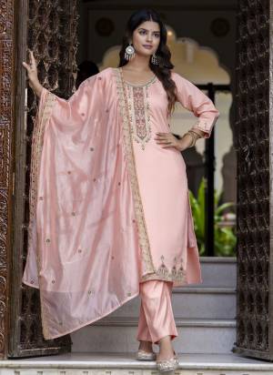 Garb These Beautiful Looking Party Wear Readymade Suits With Dupatta.These Suit is Fabricated On Top Are Silk Blend And Bottom Are Silk Blend And Organza Dupatta .Its Beautified With Designer Thread Embroidery Work.