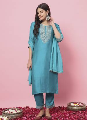 Looking These Beautiful Looking Readymade Suits With Dupatta.These Suit is Fabricated On Top Are Silk Blend And Bottom Are Silk Blend And Nazmin Dupatta .Its Beautified With Designer Embroidery Work.