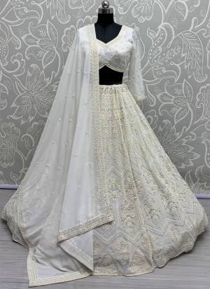 For A Fancy Designer Look,Grab These Lehenga Choli With Dupatta in Fine Colored.These Lehenga And Choli Are Georgette And Dupatta Are Fabricated On Georgette Pair.Its Beautified With Heavy Fancy Designer Sequance Embroidery,Hand Work.