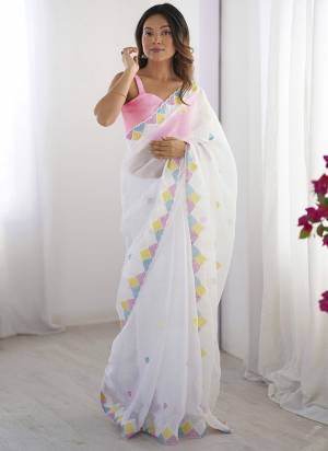 Attractive These Party Wear Saree in Fine Colored.These Saree Are Jimmy Choo And Blouse is Fabricated On Banglori Silk.Its Beautified With Designer Multy Thread,Sequance Embroidery Work.