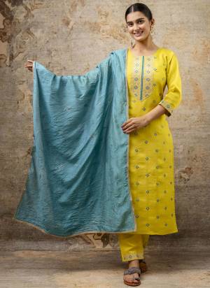 Garb These Beautiful Looking Party Wear Readymade Suits With Dupatta.These Suit is Fabricated On Top Are Silk Blend And Bottom Are Silk Blend And Chanderi Dupatta .Its Beautified With Designer Embroidery Work.