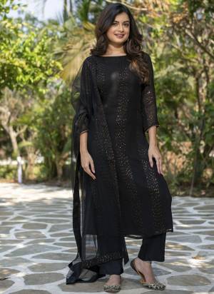Attrective These Suit in Fine Colored Pair With Bottom And Dupatta.These Top Are Faux Georgette And Bottom Are Fabricated On Crepe Pair With Net Dupatta.Its Beautified With Designer Embroidery Work .