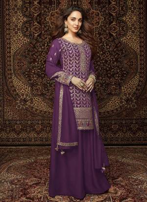Looking These Designer Plazzo Suit in Fine Colored Pair With Bottom And Dupatta.These Top Are Chinon And Dupatta Are Fabricated On Chinon Pair With Santoon Bottom.Its Beautified With Santoon Inner.Its Beautified With Designer Embroidery Work.