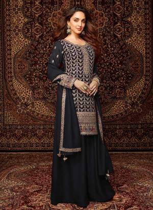 Looking These Designer Plazzo Suit in Fine Colored Pair With Bottom And Dupatta.These Top Are Chinon And Dupatta Are Fabricated On Chinon Pair With Santoon Bottom.Its Beautified With Santoon Inner.Its Beautified With Designer Embroidery Work.