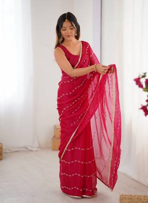 Looking These Party Wear Saree in Fine Colored.These Saree Are Sitara Chiffon And Blouse is Mono Banglori Fabricated.Its Beautified With Designer Beads Moti,Val Sequance Embroidery Work With Codding Lace Border.