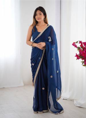 Looking These Party Wear Saree in Fine Colored.These Saree Are Fandy And Blouse is Mono Banglori Fabricated.Its Beautified With Designer Beads Moti,Val Sequance Embroidery Work With Codding Lace Border.