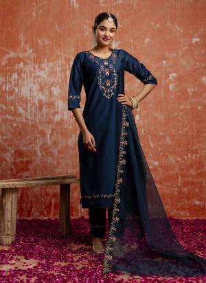 Attractive These Beautiful Party Wear Readymade Suits With Dupatta.These Suit is Fabricated On Top And Bottom Are Viscose Rayon And Organza Dupatta .Its Beautified With Designer Embroidery Work.