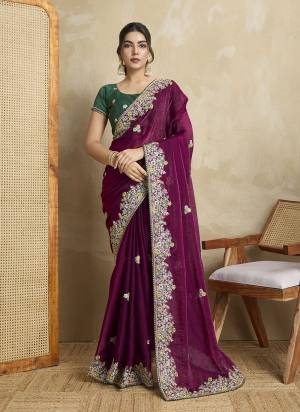 Garb These Party Wear Saree in Fine Colored.These Saree Are Frendy Chiffon And Blouse is Art Silk Fabricated.Its Beautified With Designer Embroidery Work.