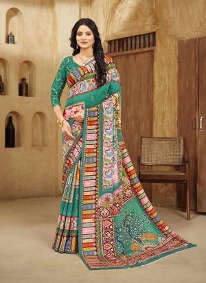 Attrective Look These Party Wear Saree in Fine Colored.These Saree And Blouse is Fabricated On Crepe Silk.Its Beautified With Designer Digital Foil Printed.