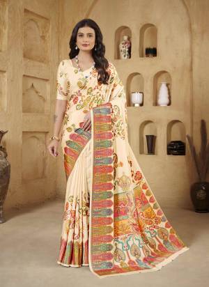 Attrective Look These Party Wear Saree in Fine Colored.These Saree And Blouse is Fabricated On Crepe Silk.Its Beautified With Designer Digital Foil Printed.