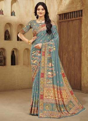 Attrective Look These Party Wear Saree in Fine Colored.These Saree And Blouse is Fabricated On Crepe Silk.Its Beautified With Designer Digital Foil Printed.
