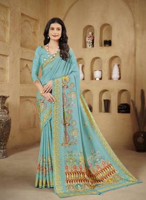 Attrective Look These Party Wear Saree in Fine Colored.These Saree And Blouse is Fabricated On Crepe Silk.Its Beautified With Designer Digital Foil Printed.