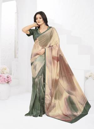 Garb These Party Wear Ready To Wear Saree in Fine Colored.These Saree And Blouse is Fabricated On Crepe Silk.Its Beautified With Designer Digital Printed With Embroidery Work Blouse.