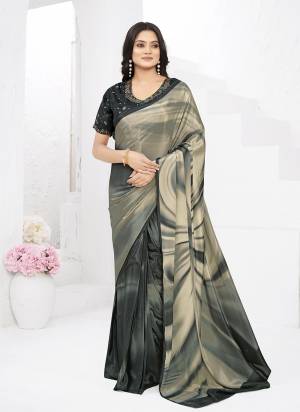 Garb These Party Wear Ready To Wear Saree in Fine Colored.These Saree And Blouse is Fabricated On Crepe Silk.Its Beautified With Designer Digital Printed With Embroidery Work Blouse.