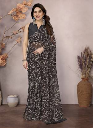 Garb These Party Wear Ready To Wear Saree in Fine Colored.These Saree Are Georgette And Blouse is Banglori Fabricated.Its Beautified With Designer Printed.
