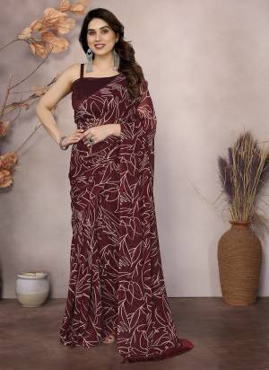 Garb These Party Wear Ready To Wear Saree in Fine Colored.These Saree Are Georgette And Blouse is Banglori Fabricated.Its Beautified With Designer Printed.