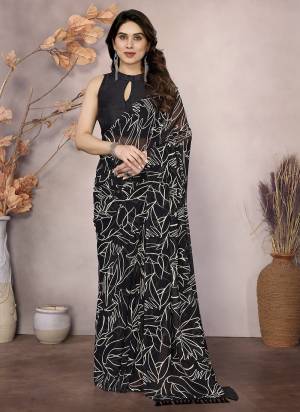 Garb These Party Wear Ready To Wear Saree in Fine Colored.These Saree Are Georgette And Blouse is Banglori Fabricated.Its Beautified With Designer Printed.
