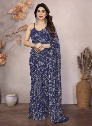 Garb These Party Wear Ready To Wear Saree in Fine Colored.These Saree Are Georgette And Blouse is Banglori Fabricated.Its Beautified With Designer Printed.