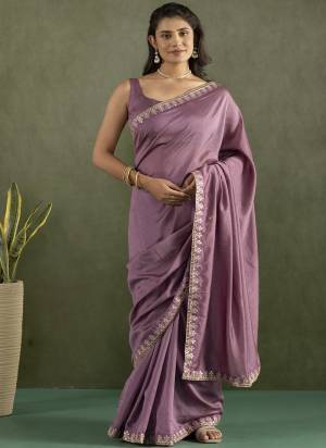 Grab These Party Wear Ready To Wear Saree in Fine Colored Pair With Blouse.These Saree and Blouse Are Fabricated On Chiffon.Its Beautified With Solid With Lace Border Designer.