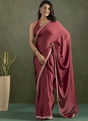 Grab These Party Wear Ready To Wear Saree in Fine Colored Pair With Blouse.These Saree and Blouse Are Fabricated On Chiffon.Its Beautified With Solid With Lace Border Designer.