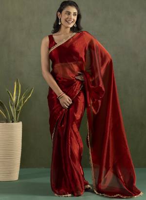 Attractive These Party Wear Ready To Wear Saree in Fine Colored Pair With Blouse.These Saree and Blouse Are Fabricated On Chiffon.Its Beautified With Solid With Llace Border Designer.