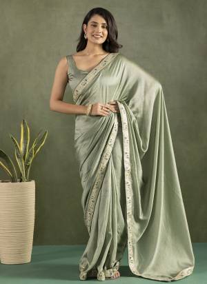 Attractive These Party Wear Ready To Wear Saree in Fine Colored Pair With Blouse.These Saree and Blouse Are Fabricated On Chiffon.Its Beautified With Solid With Llace Border Designer.