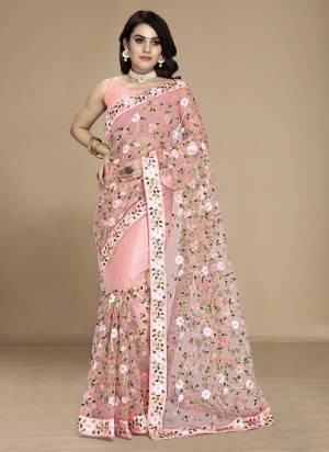 Attactive These Party Wear Saree in Fine Colored.These Saree Are Soft Net And Blouse is Mono Banglori Fabricated.Its Beautified With Designer Multy Thread Embroidery Work.