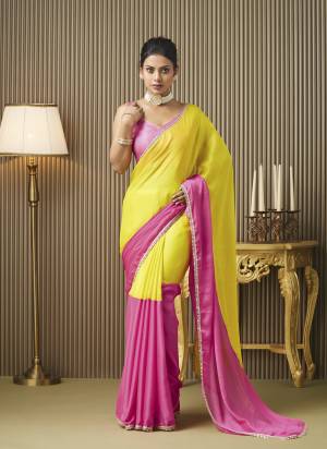 Garb These Fancy Party Wear Saree in Fine Colored.These Saree Are Chiffon And Blouse is Fabricated On Art Silk Pair.Its Beautified With Fancy Mirror Embroidery Work Disigner Saree.
