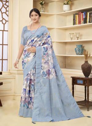 Attractive Look These Party Wear Saree in Fine Colored.These Saree And Blouse is Fabricated On Rich Silk.Its Beautified With Wevon Jacquard Designer,Printed.