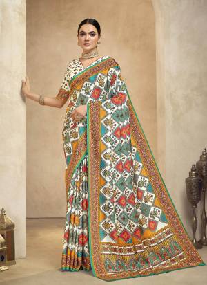  Looking These Party Wear Saree in Fine Colored.These Saree And Blouse is Fabricated On Crepe Silk.Its Beautified With Designer Position Digital Foil Printed.
