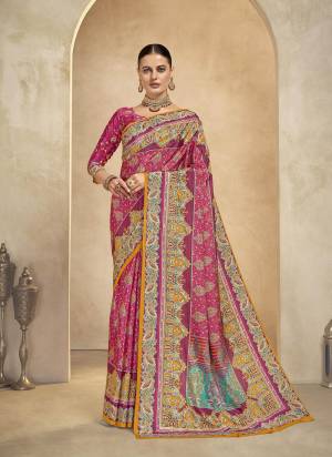  Looking These Party Wear Saree in Fine Colored.These Saree And Blouse is Fabricated On Crepe Silk.Its Beautified With Designer Position Digital Foil Printed.