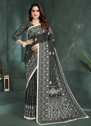  Looking These Party Wear Saree in Fine Colored.These Saree And Blouse is Fabricated On Crepe Silk.Its Beautified With Designer Position Digital Foil Printed.