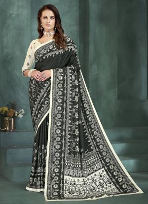  Looking These Party Wear Saree in Fine Colored.These Saree And Blouse is Fabricated On Crepe Silk.Its Beautified With Designer Position Digital Foil Printed.