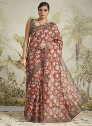 Attractive These Party Wear Ready To Wear Saree in Fine Colored.These Saree Are Chanderi Cotton And Blouse is Chanderi Cotton Fabricated.Its Beautified With Designer Digital Printed.