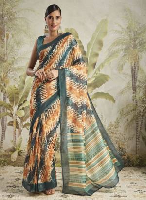 Attractive These Party Wear Ready To Wear Saree in Fine Colored.These Saree Are Chanderi Cotton And Blouse is Chanderi Cotton Fabricated.Its Beautified With Designer Digital Printed.