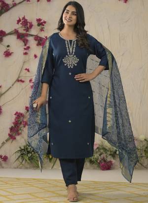 Attractive These Designer Suit in Fine Colored Pair With Bottom And Dupatta.These Top Are Rayon And Bottom Are Fabricated On Rayon Pair With Organza Dupatta.Its Beautified With Designer Embroidery Work.