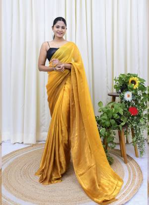 Looking These Party Wear Saree in Fine Colored.These Saree Are Frendy Satin And Blouse is Georgette Fabricated.Its Beautified With Doul Tone Color Designer, Sequance Embroidery Work Blouse.