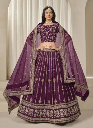 For A Designer Look,Grab These Lehenga Choli in Fine Colored.These Lehenga And Blouse Are Fabricated On Art Silk Pair With Net Dupatta.Its Beautified With Designer Embroidery Work.