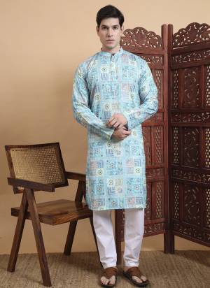 For A festive And Party Wear,Looking These Readymade Kurta With Payjama in Fine Colored.These Kurta is Fabricated On Cotton And Art Silk Payjama With Designer Printed With Chikankari Embroidery Work.Buy Now.