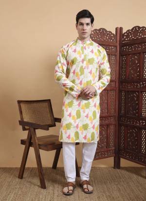 For A festive And Party Wear,Looking These Readymade Kurta With Payjama in Fine Colored.These Kurta is Fabricated On Cotton And Art Silk Payjama With Designer Printed With Chikankari Embroidery Work.Buy Now.