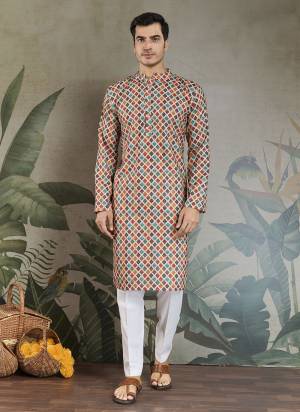 For A festive And Party Wear,Looking These Readymade Kurta With Payjama in Fine Colored.These Kurta is Fabricated On Cotton And Art Silk Payjama With Designer Printed With Chikankari Embroidery Work.Buy Now.
