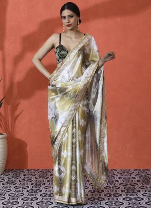 Garb These Party Wear Saree in Fine Colored.These Saree is Fabricated On Chinon Pair With Chinon Blouse.Its Beautified Designer Digital Printed.