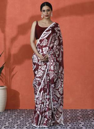Garb These Party Wear Saree in Fine Colored.These Saree is Fabricated On Chinon Pair With Chinon Blouse.Its Beautified Designer Digital Printed.