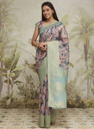 Attractive These Party Wear Ready To Wear Saree in Fine Colored.These Saree Are Jacquard Silk And Blouse is Jacquard Silk Fabricated.Its Beautified With Wevon Jacquard Designer With Digital Printed.