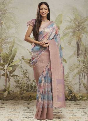 Attractive These Party Wear Ready To Wear Saree in Fine Colored.These Saree Are Jacquard Silk And Blouse is Jacquard Silk Fabricated.Its Beautified With Wevon Jacquard Designer With Digital Printed.