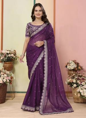 Attractive These Fastival Saree in Fine Colored.These Saree Are Organza And Blouse is Art Silk Fabricated.Its Beautified With Designer Embroidery Work.